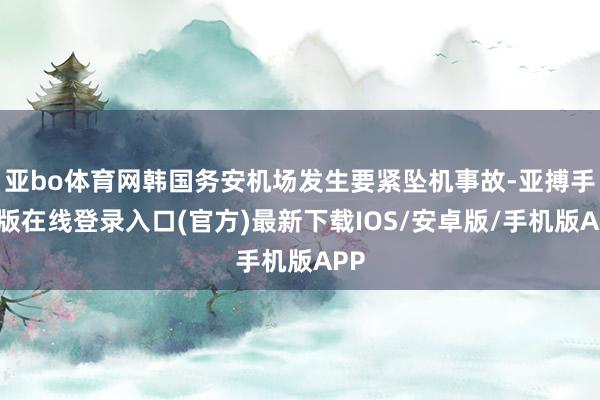 亚bo体育网韩国务安机场发生要紧坠机事故-亚搏手机版在线登录入口(官方)最新下载IOS/安卓版/手机版APP