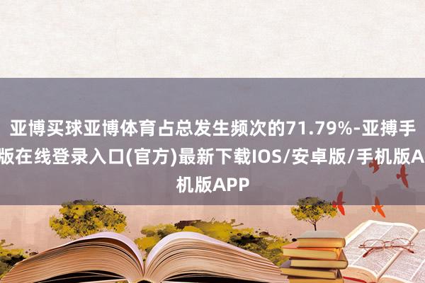 亚博买球亚博体育占总发生频次的71.79%-亚搏手机版在线登录入口(官方)最新下载IOS/安卓版/手机版APP