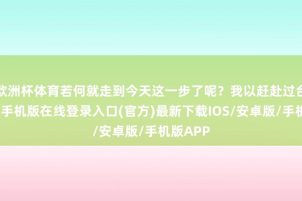 欧洲杯体育若何就走到今天这一步了呢？我以赶赴过台湾-亚搏手机版在线登录入口(官方)最新下载IOS/安卓版/手机版APP
