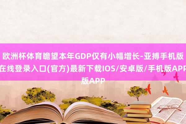 欧洲杯体育瞻望本年GDP仅有小幅增长-亚搏手机版在线登录入口(官方)最新下载IOS/安卓版/手机版APP