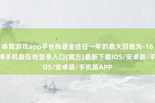 体育游戏app平台而基金往日一年的最大回撤为-16.77%-亚搏手机版在线登录入口(官方)最新下载IOS/安卓版/手机版APP