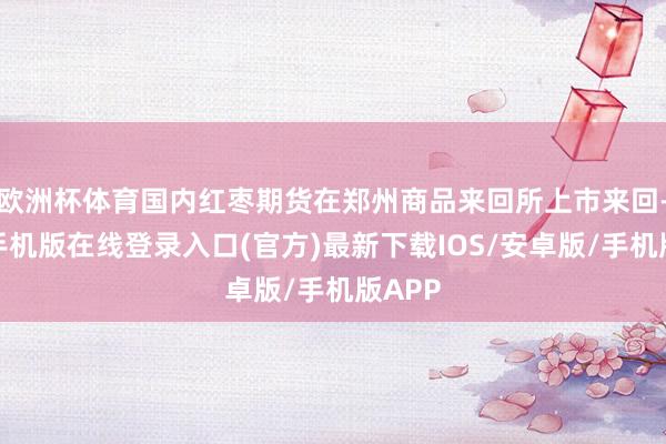 欧洲杯体育国内红枣期货在郑州商品来回所上市来回-亚搏手机版在线登录入口(官方)最新下载IOS/安卓版/手机版APP