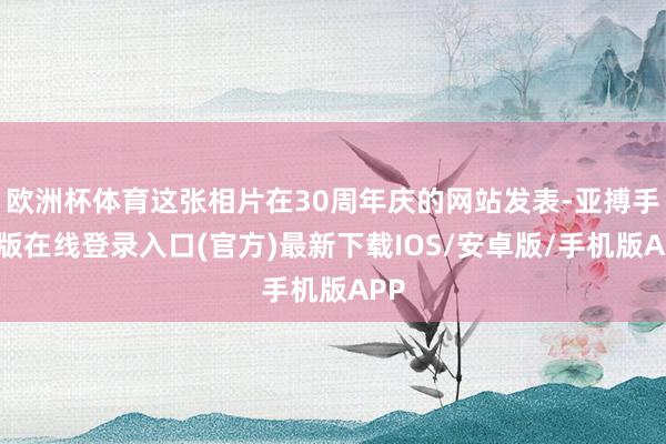 欧洲杯体育这张相片在30周年庆的网站发表-亚搏手机版在线登录入口(官方)最新下载IOS/安卓版/手机版APP
