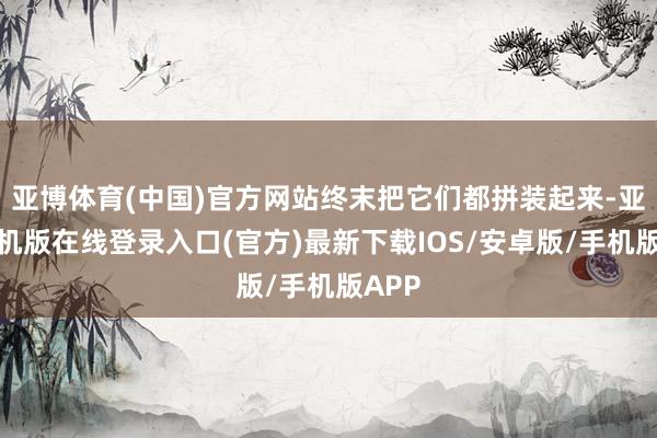 亚博体育(中国)官方网站终末把它们都拼装起来-亚搏手机版在线登录入口(官方)最新下载IOS/安卓版/手机版APP
