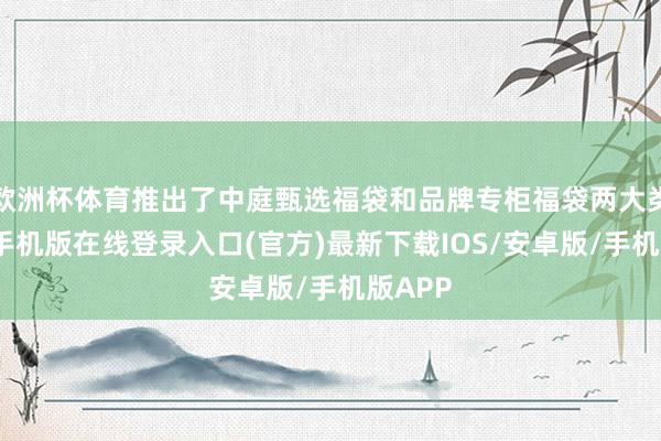欧洲杯体育推出了中庭甄选福袋和品牌专柜福袋两大类-亚搏手机版在线登录入口(官方)最新下载IOS/安卓版/手机版APP