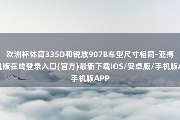 欧洲杯体育335D和锐放907B车型尺寸相同-亚搏手机版在线登录入口(官方)最新下载IOS/安卓版/手机版APP