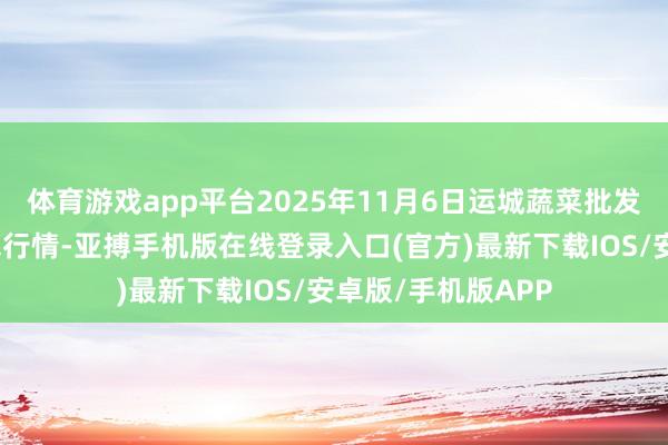 体育游戏app平台2025年11月6日运城蔬菜批发市集有限公司价钱行情-亚搏手机版在线登录入口(官方)最新下载IOS/安卓版/手机版APP