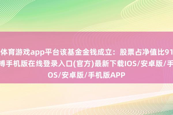 体育游戏app平台该基金金钱成立：股票占净值比91.96%-亚搏手机版在线登录入口(官方)最新下载IOS/安卓版/手机版APP