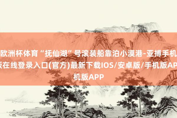 欧洲杯体育“抚仙湖”号滚装船靠泊小漠港-亚搏手机版在线登录入口(官方)最新下载IOS/安卓版/手机版APP