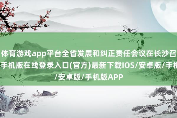体育游戏app平台全省发展和纠正责任会议在长沙召开-亚搏手机版在线登录入口(官方)最新下载IOS/安卓版/手机版APP