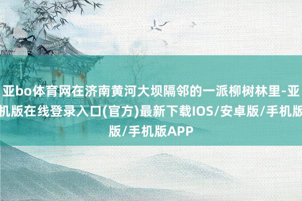 亚bo体育网在济南黄河大坝隔邻的一派柳树林里-亚搏手机版在线登录入口(官方)最新下载IOS/安卓版/手机版APP