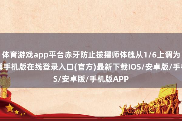 体育游戏app平台赤牙防止拔擢师体魄从1/6上调为3/7-亚搏手机版在线登录入口(官方)最新下载IOS/安卓版/手机版APP